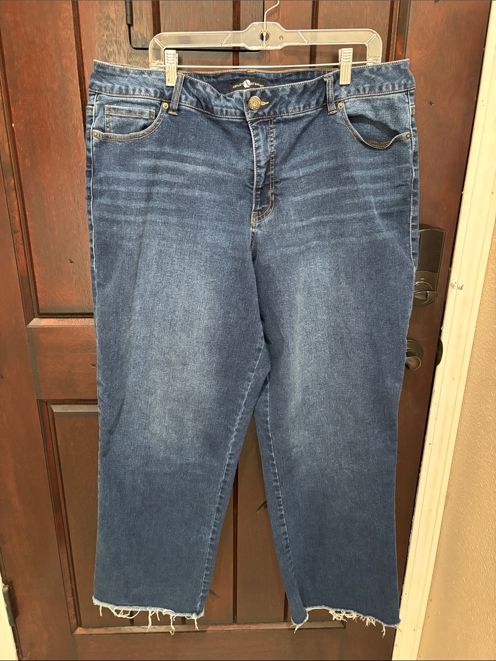 Ashley Stewart Women’s Straight Blue Denim Jeans 20